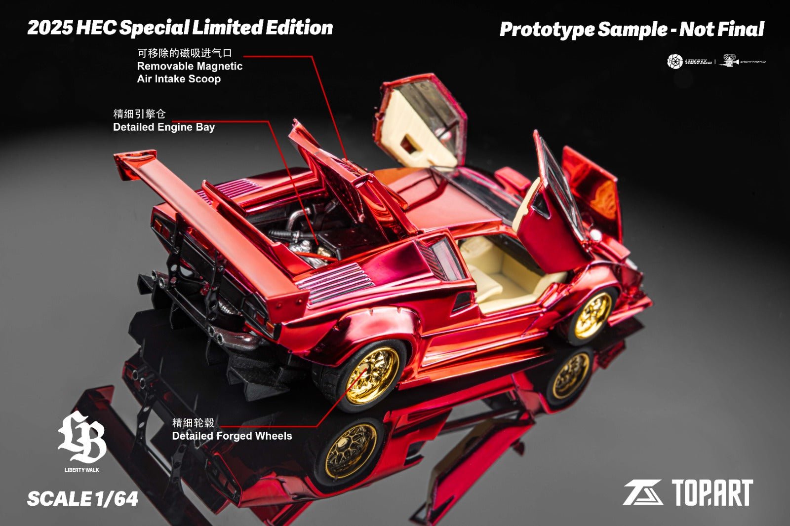 🚗 TopArt Liberty Walk 2025 HEC Special Limited Edition – Escala 1:64 - Chido Toys
