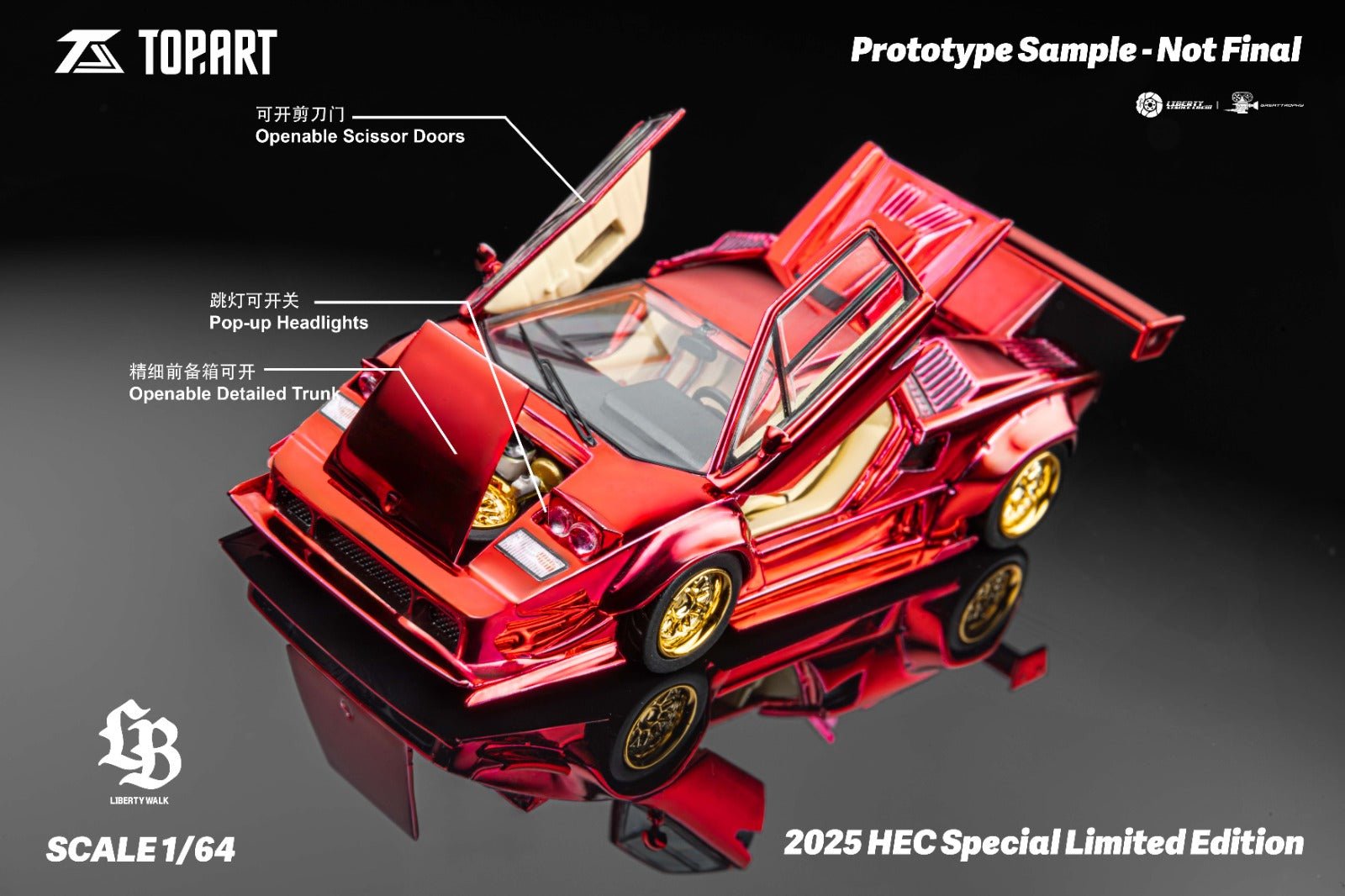 🚗 TopArt Liberty Walk 2025 HEC Special Limited Edition – Escala 1:64 - Chido Toys