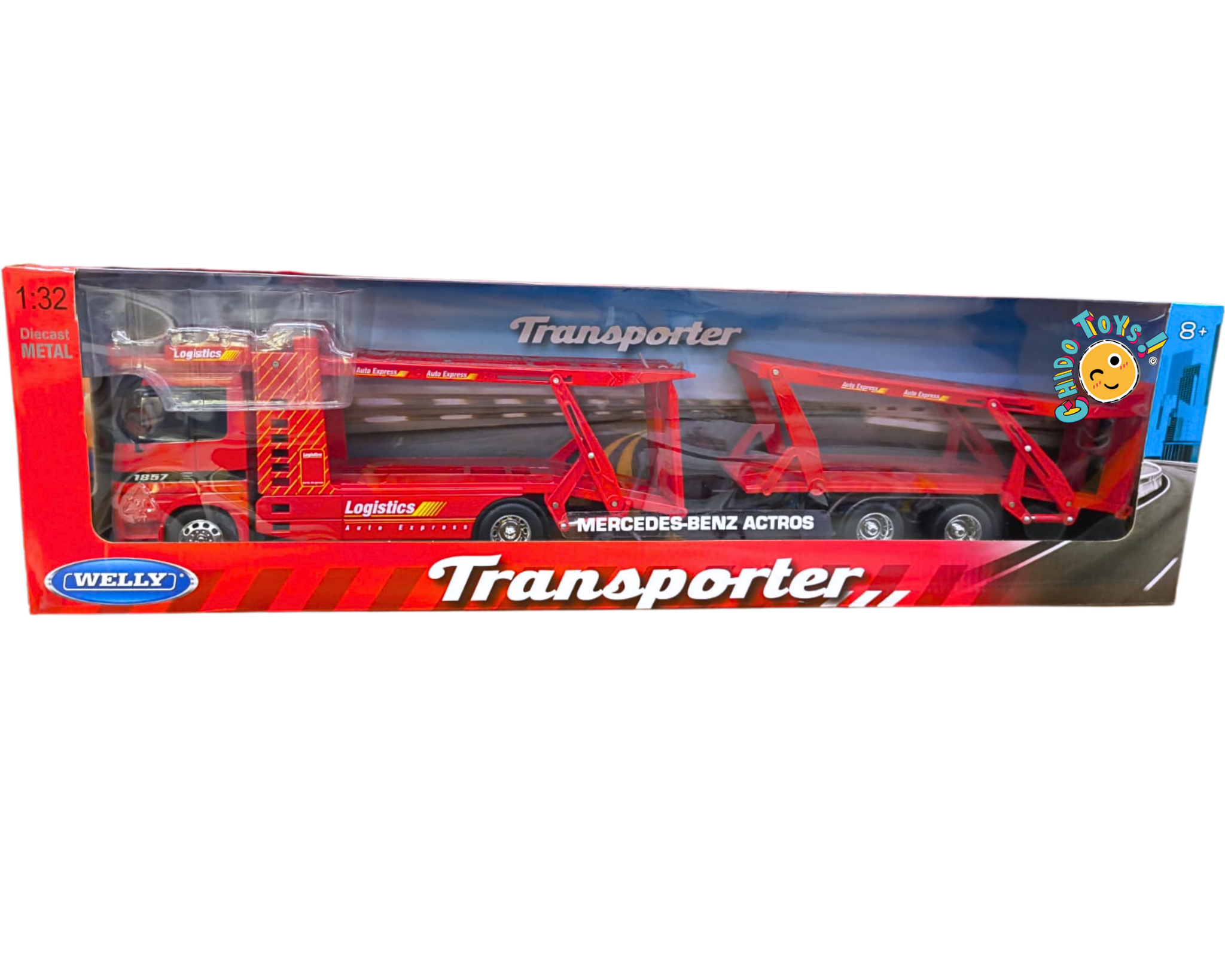 Welly Mercedes-Benz Actros Transporter 1:32 Nodriza Roja – Chido Toys