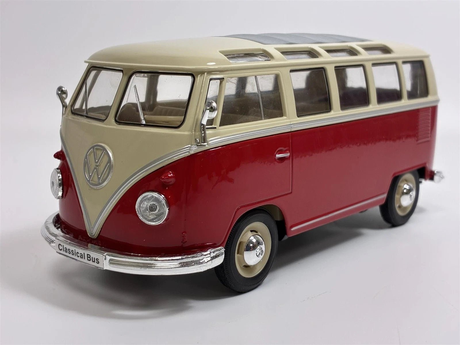 Welly Volkswagen T1 Bus 1963 1:24 bicolor clásico apertura - Chido Toys