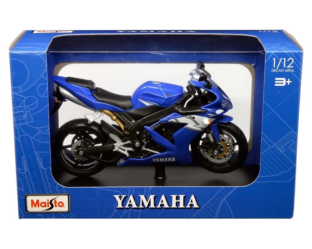 Yamaha YZF - R1 Azul – Maisto 1:12 Diecast Metal - Chido Toys