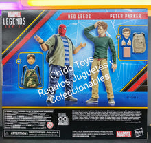 Cargar imagen en el visor de la galería, Figura de Acción a escala marca Hasbro, Pack con Peter Parker y Ned Leeds, Marvel Legends
