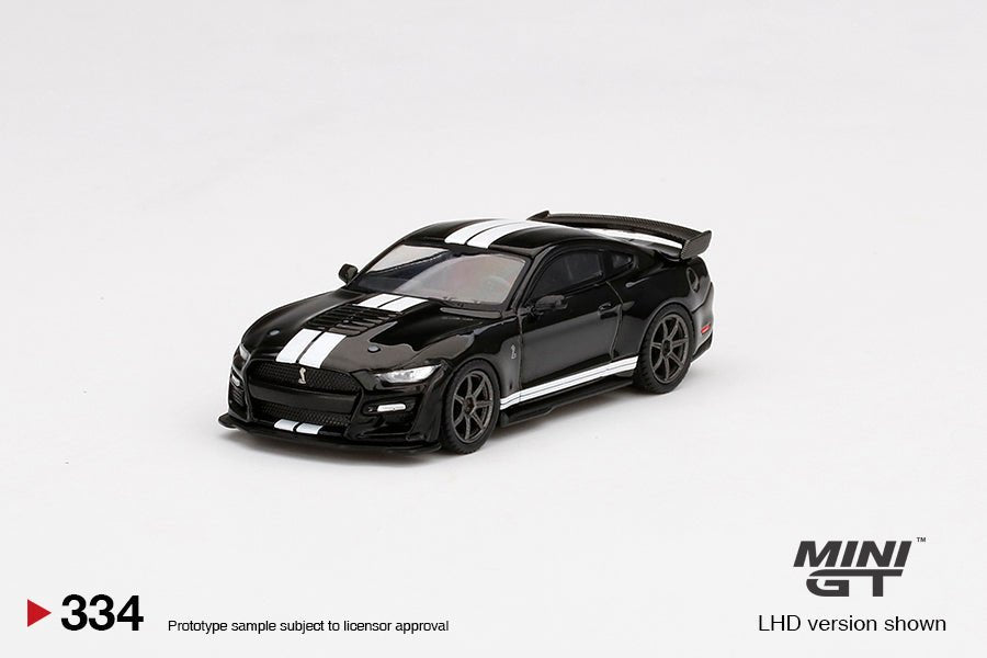 Auto a escala marca Mini GT, modelo Ford Mustang Shelby GT500 Black - Chido Toys