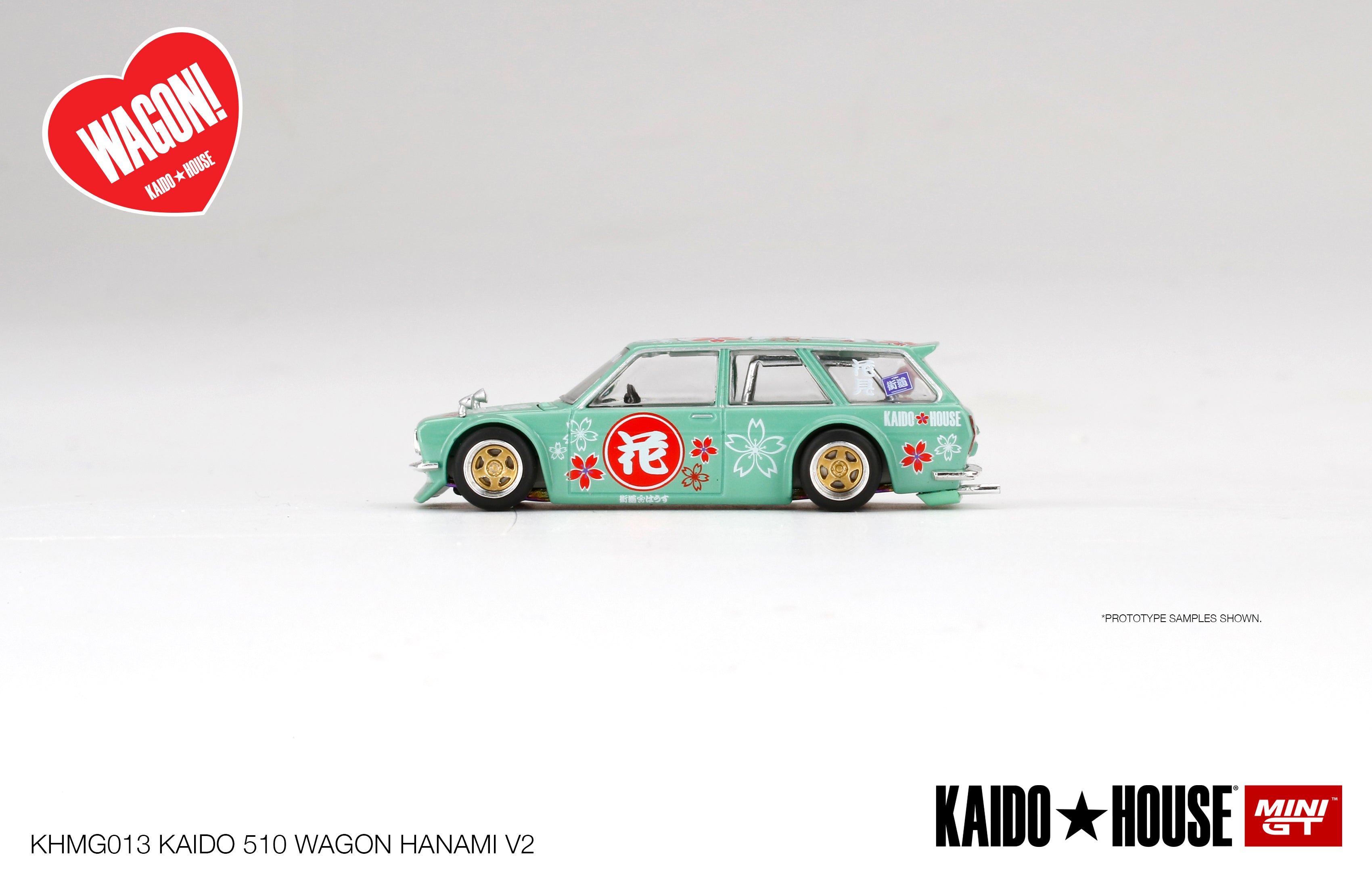 Datsun 510 Wagon Hanami #013 – Kaido House 1:64 (Primera Edición, Rines de Aluminio) - Chido Toys