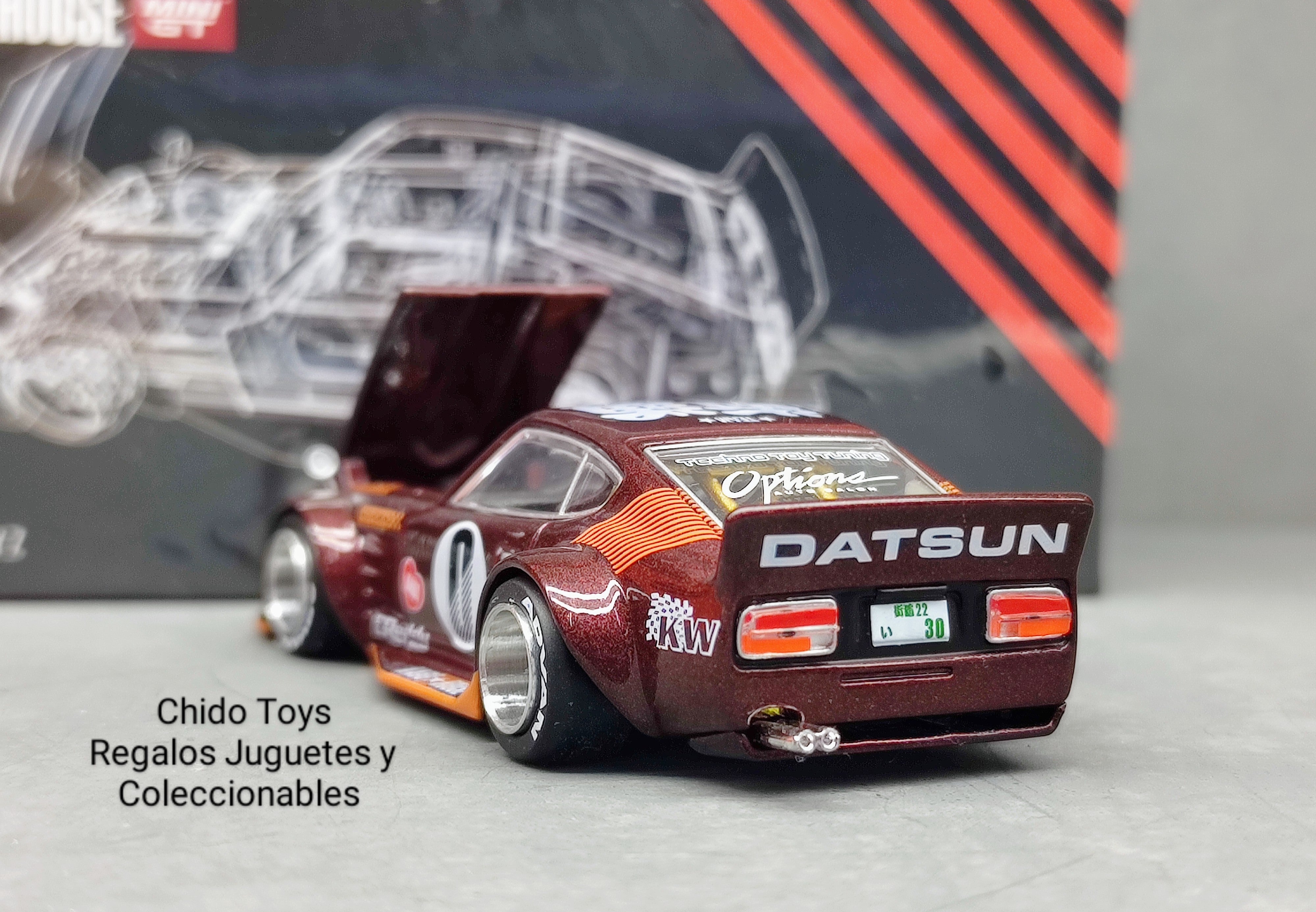 Datsun Fairlady Z S30Z Wide Spec (Rojo Oscuro) – Kaido House 1:64 (Primera Edición) - Chido Toys