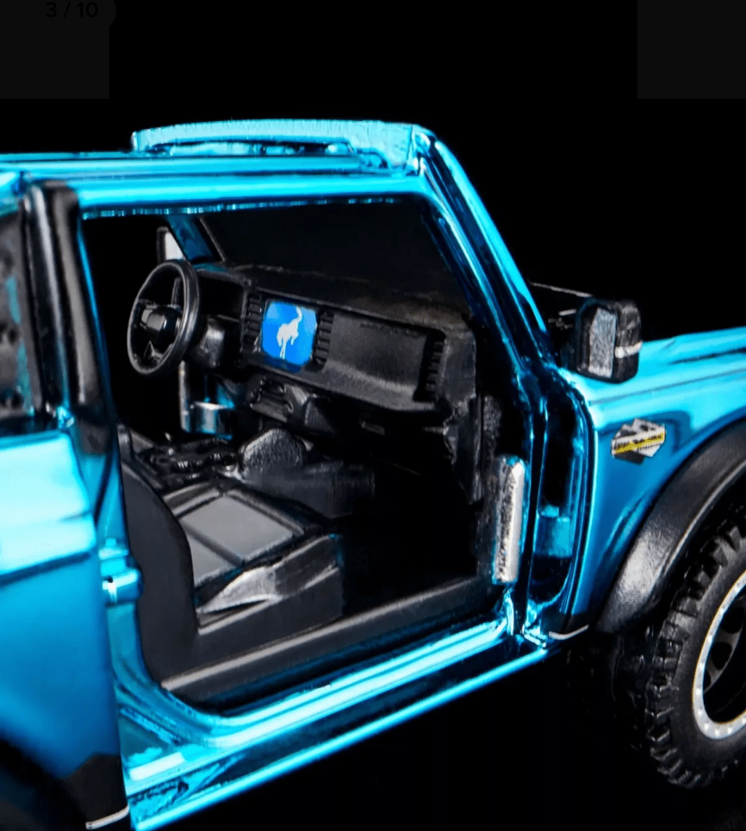 Hot Wheels Ford Bronco Wildtrak ’21 Elite 64 1:64 azul metálico - Chido Toys