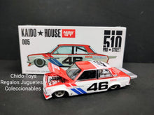 Cargar imagen en el visor de la galería, Auto a escala marca Kaido-House Mini GT, modelo Datsun 510 Pro Street, edad 14+
