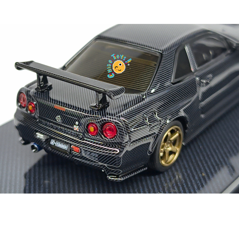 Inno64 Nissan Skyline GT-R R34 Z-Tune 1:64 Full Carbon MDE 2023