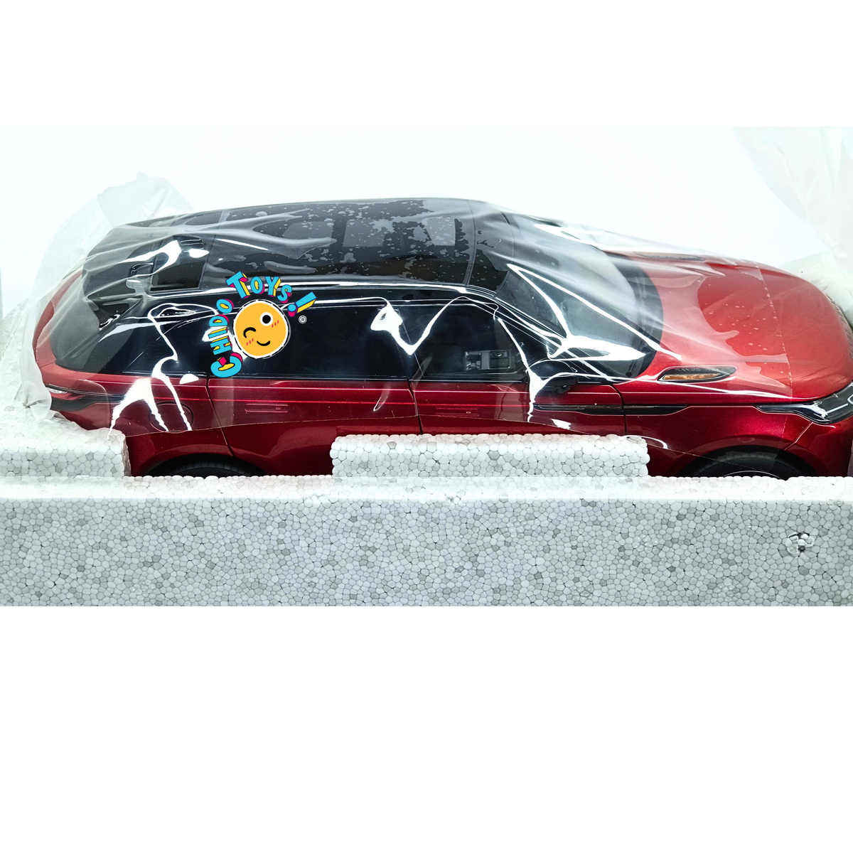 Range Rover Velar First Edition LCD Models 1:18 rojo metálico con apertura total