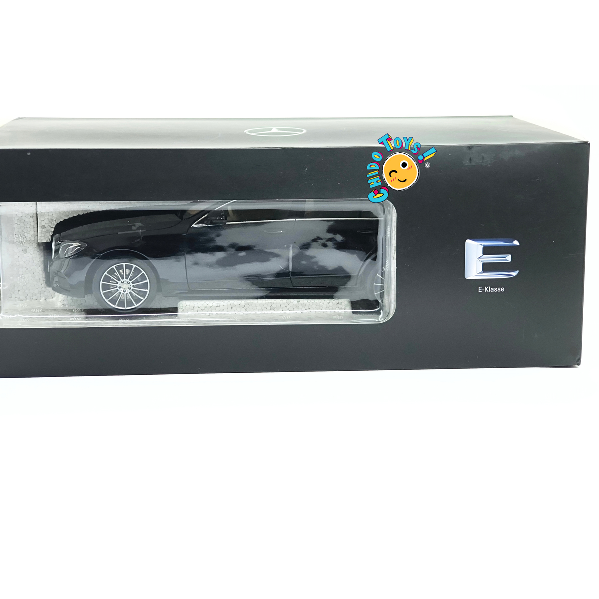 Mercedes-Benz Clase E W213 AMG Line iScale 1:18 Obsidian Black con apertura total
