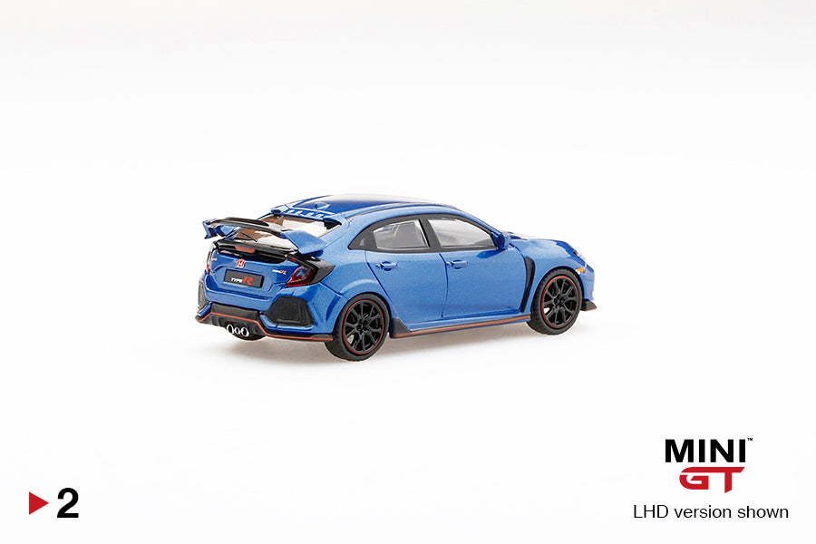 Mini GT Honda Civic Type R FK8 1:64 Aegean Blue edición limitada 6,000 piezas