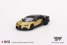 Cargar imagen en el visor de la galería, Auto a escala Marca Mini GT Bugatti Chiron Super Sport Gold
