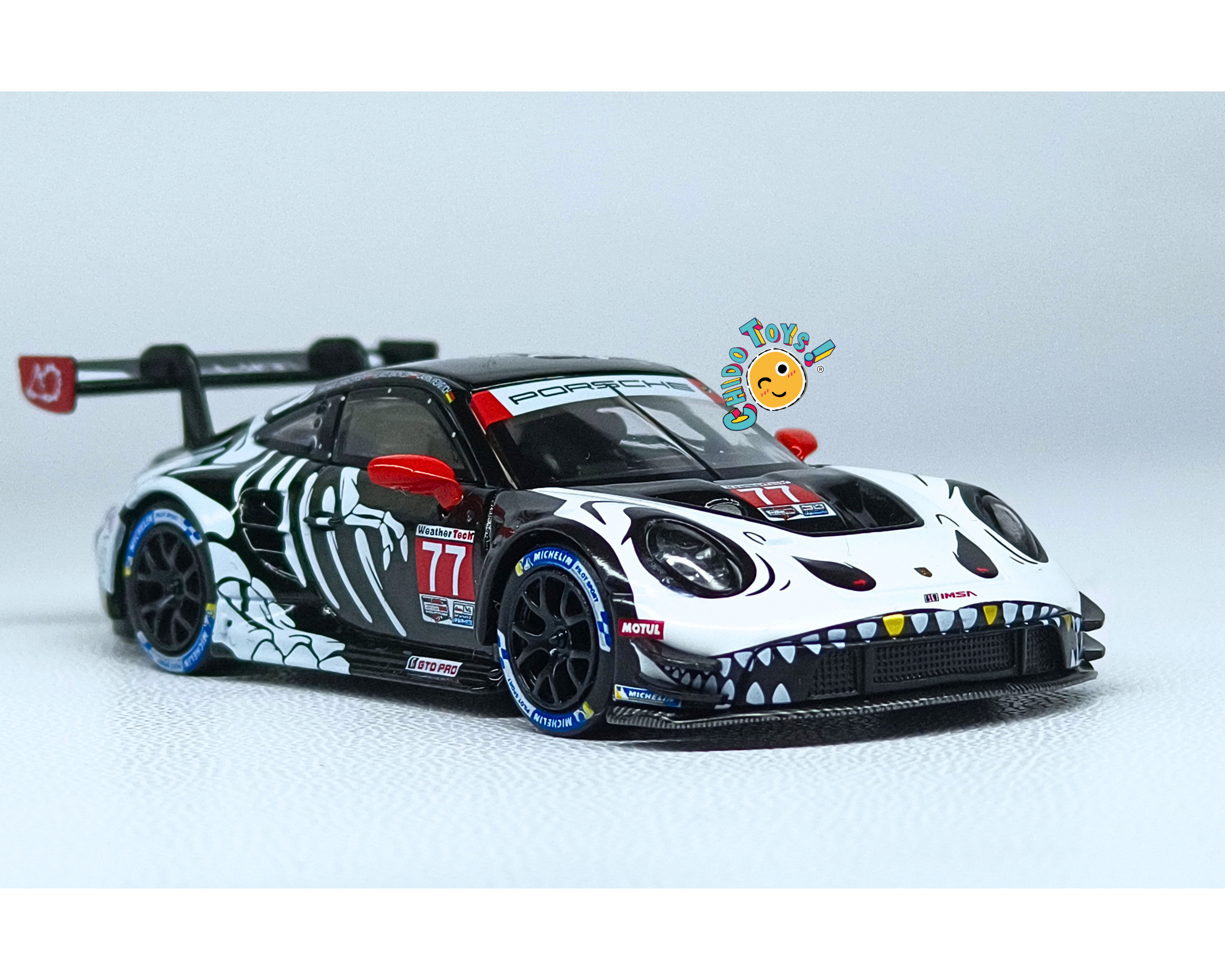 Mini GT Porsche 911 GT3 R Rexy 77 IMSA 1:64 Edición Especial