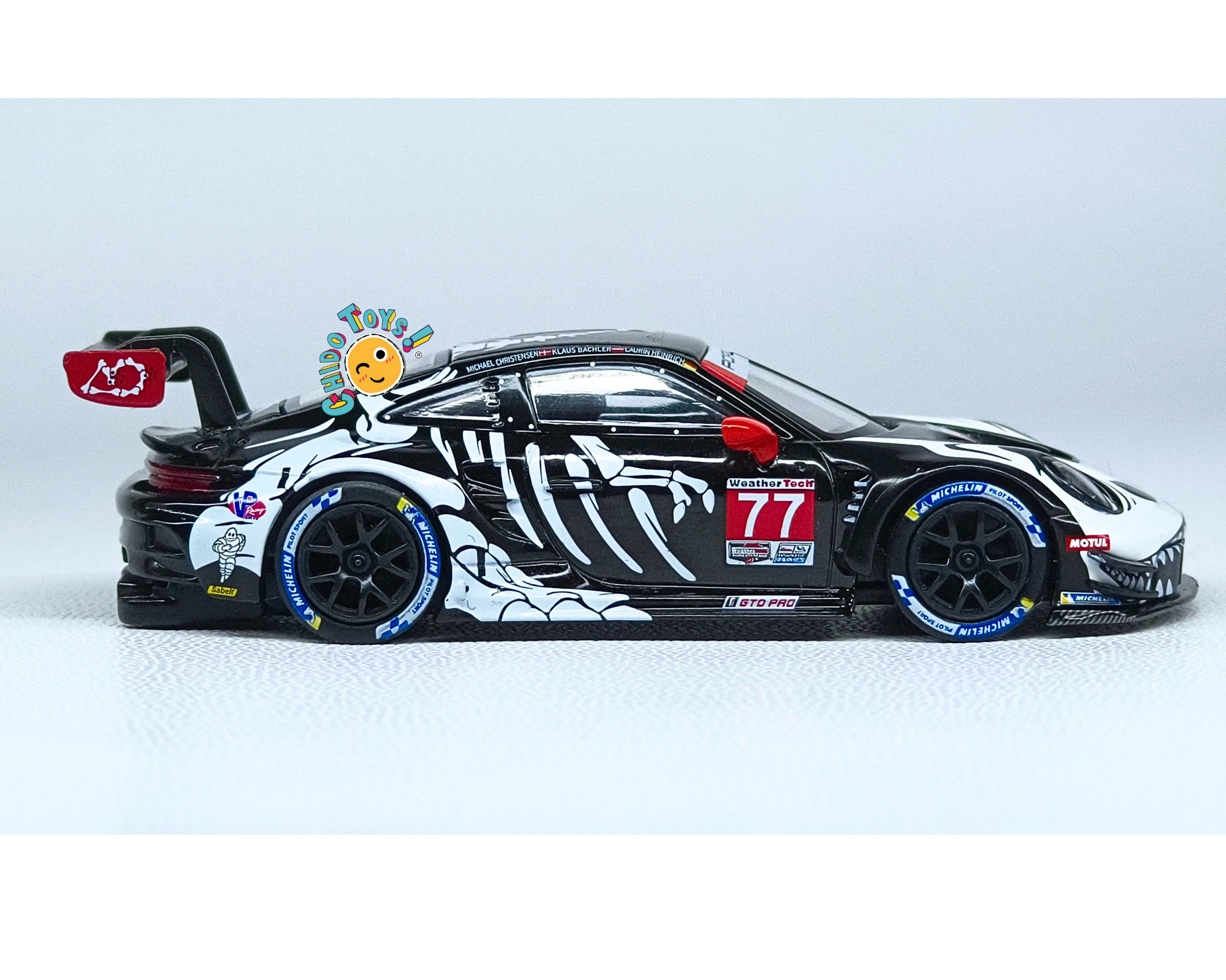 Mini GT Porsche 911 GT3 R Rexy 77 IMSA 1:64 Edición Especial