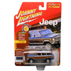 Johnny Lightning 1981 Jeep Wagoneer Classic Gold 1:64 Montana Blue edición limitada