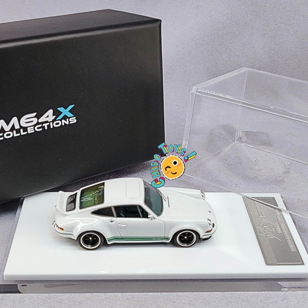 MY64 Kaege Retro Turbo White 1:64 – Porsche 911 Blanco Limitado 199 Piezas
