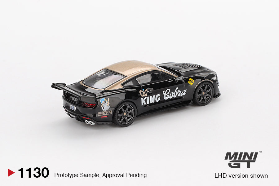 Mini GT Shelby GT500 Dragon Snake Concept King Cobra 1:64 Negro/Oro
