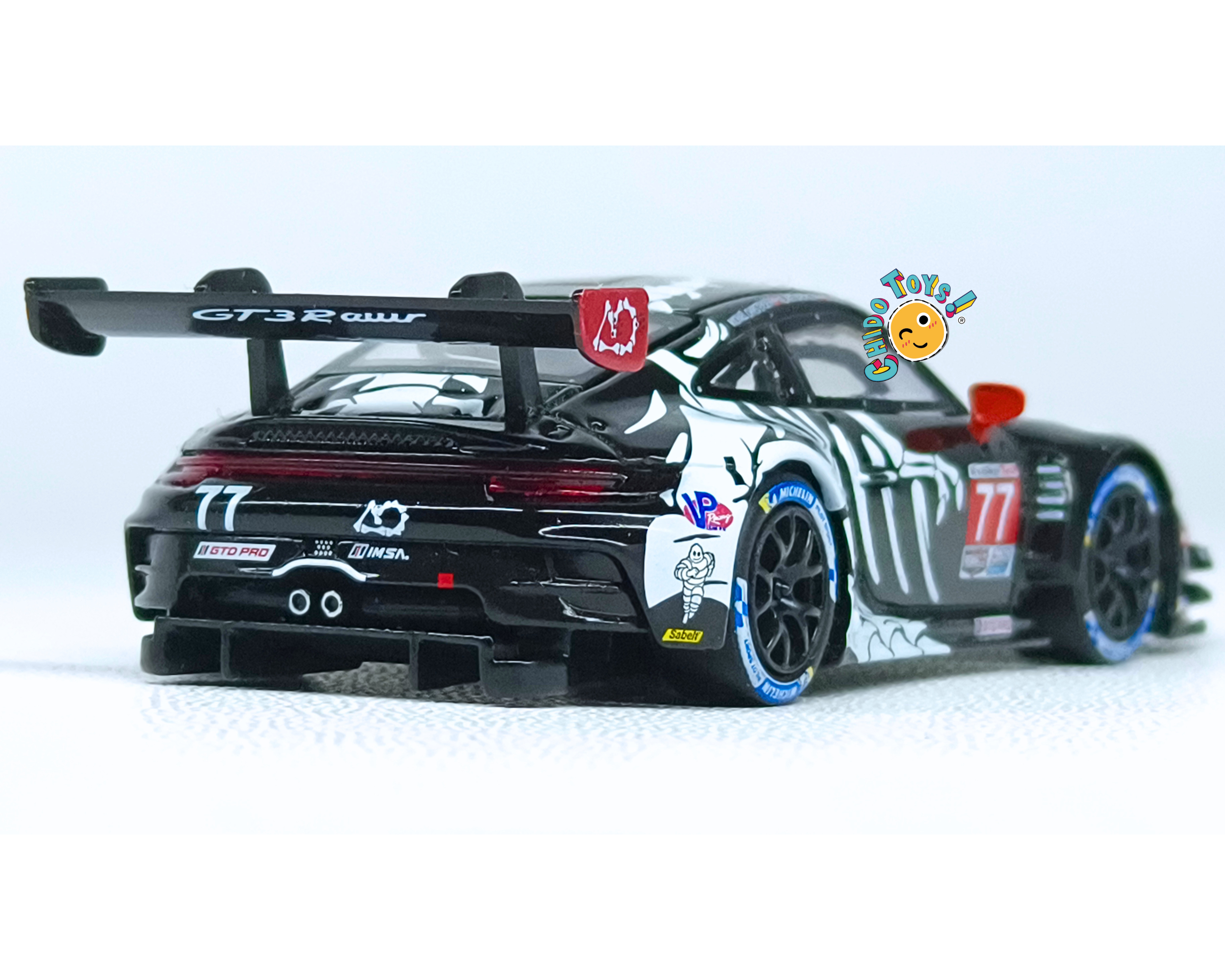 Mini GT Porsche 911 GT3 R Rexy 77 IMSA 1:64 Edición Especial