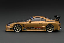 Cargar imagen en el visor de la galería, Auto a escala 1:18 marca Ignition Model, modelo Toyota Supra (JZA80) Top Secret TRD GT300 Widebody in Gold
