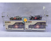 Exhibidor acrílico transparente para dos modelos Kaido House 1:64, compatible con regular y chase, colgable a pared.