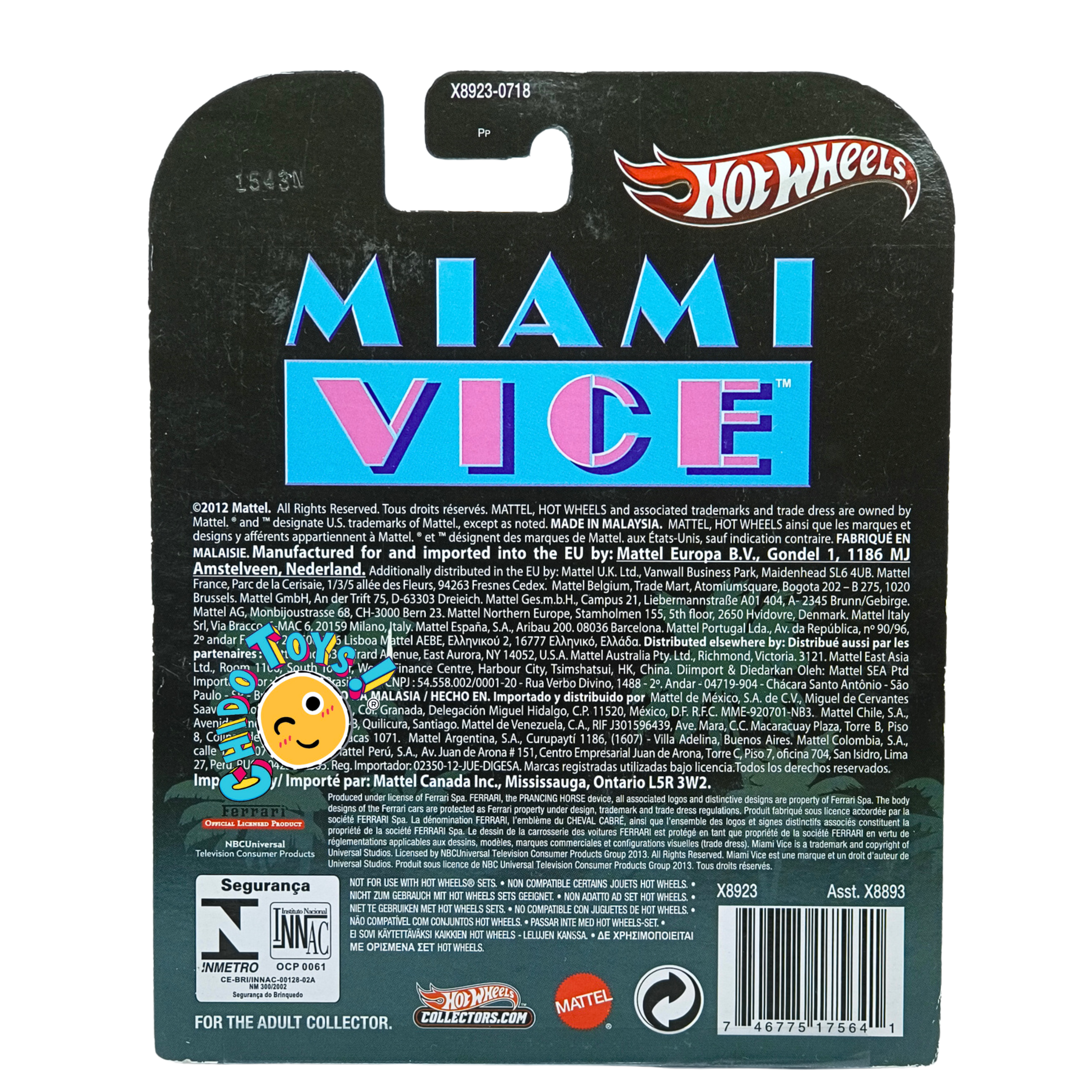 Hot Wheels Ferrari 365 GTS4 Daytona Spyder Miami Vice 1:64 Real Riders