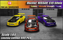 Cargar imagen en el visor de la galería, P R E V E N T A - Auto a escala marca Focal Horizon modelo Rocket Bunny Silvia S15. Apártalo con la cantidad
