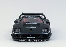 Cargar imagen en el visor de la galería, Auto a escala marca Inno64, Modelo Ferrari F40 LBWK Black Tokyo Auto Salón 2023
