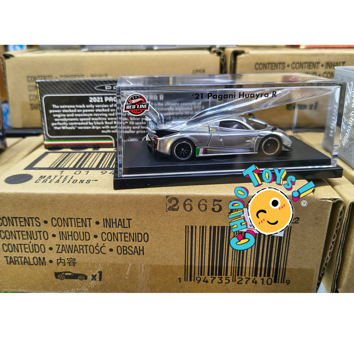 Hot Wheels RLC ’21 Pagani Huayra R 1:64 Pearl Silver con motor V12-R