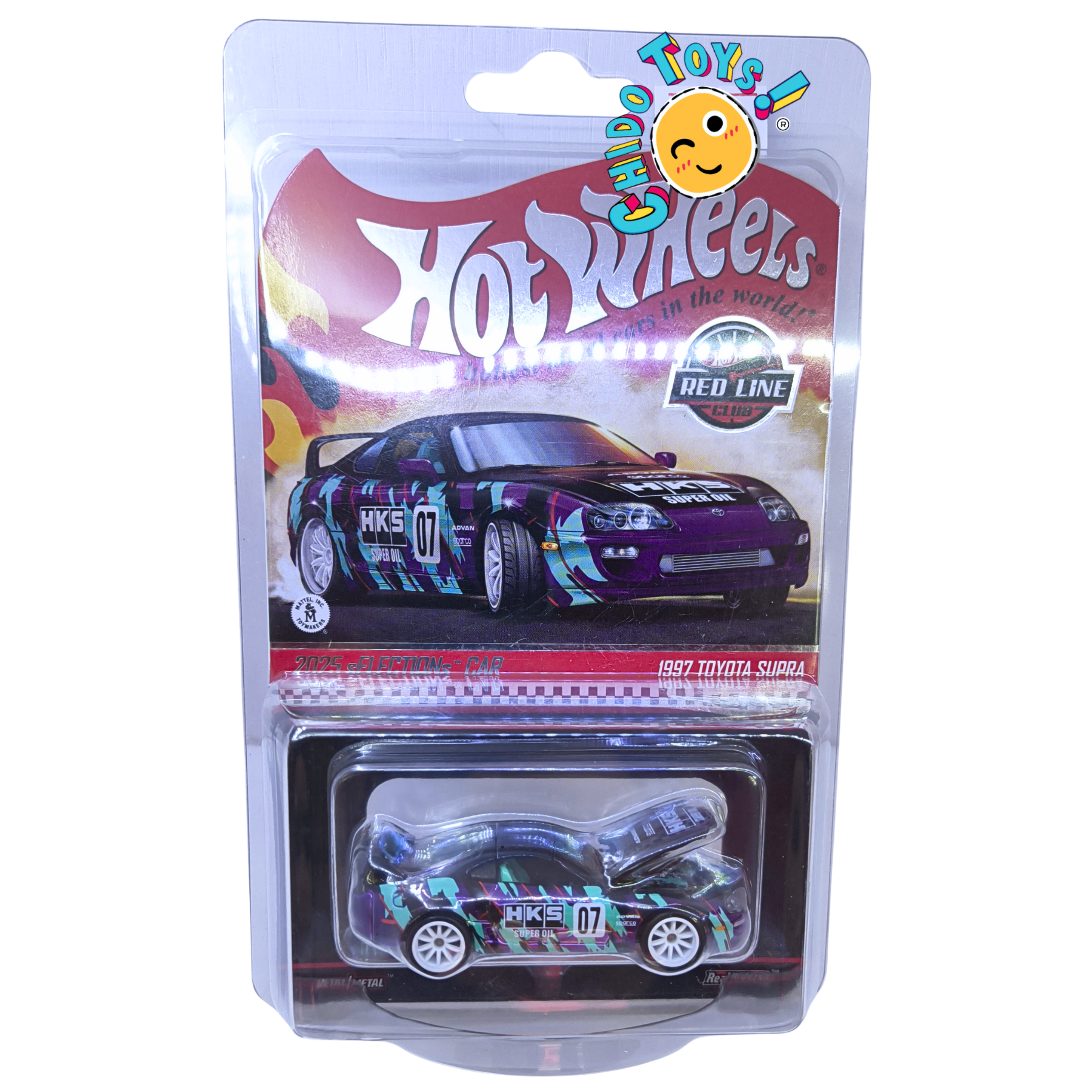 Hot Wheels RLC sELECTIONs 1997 Toyota Supra 1:64 Spectraflame Dark Purple HKS