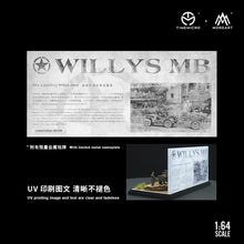 Cargar imagen en el visor de la galería, Auto a escala y diorama Willys marca TimeMicro &amp; MoreArt
