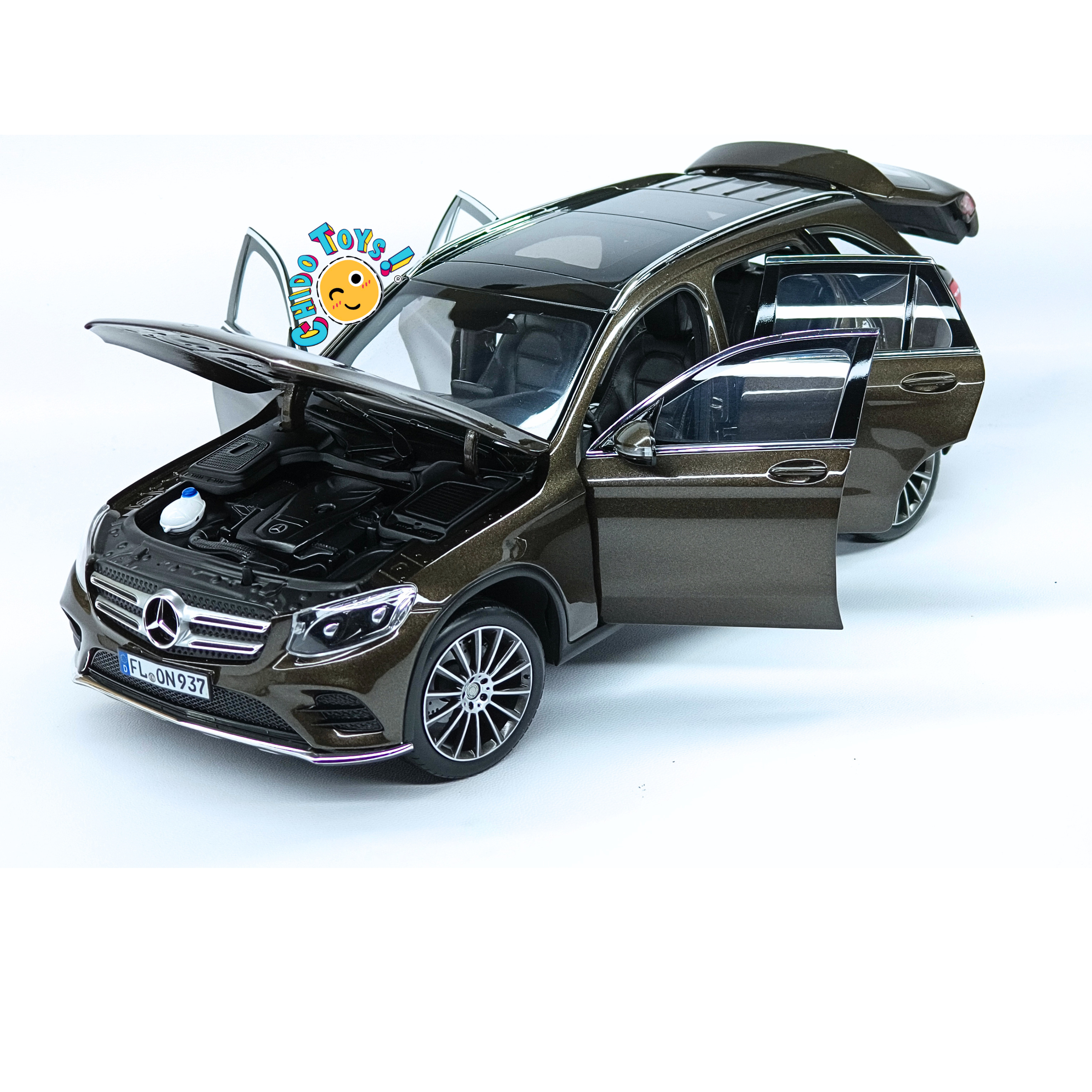 Mercedes-Benz GLC 1:18 Norev marrón metálico con apertura total