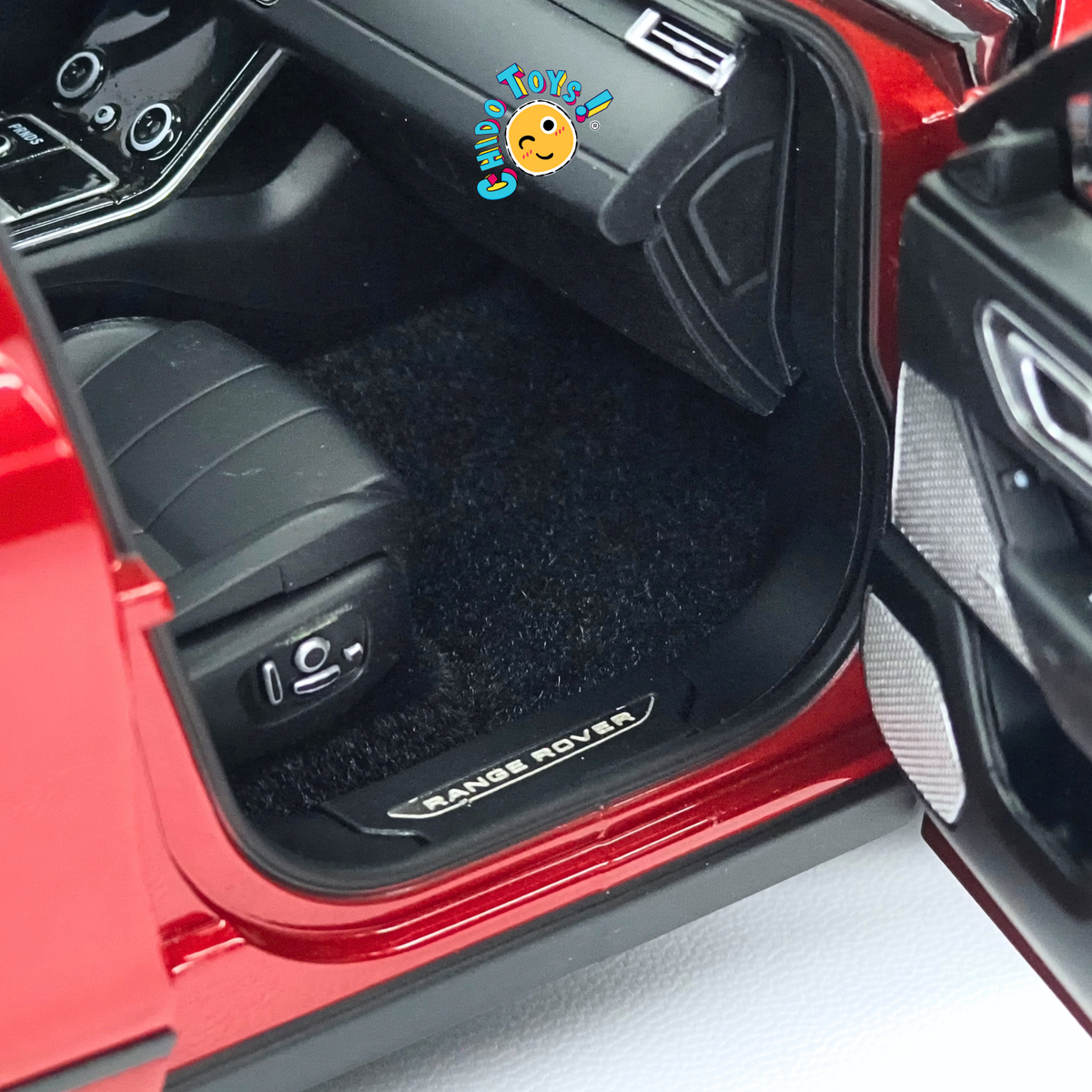 Range Rover Velar First Edition LCD Models 1:18 rojo metálico con apertura total