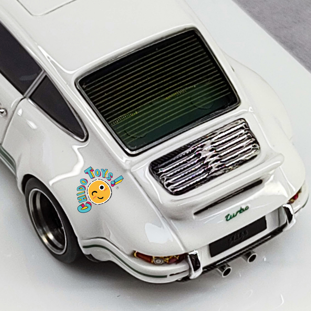 MY64 Kaege Retro Turbo White 1:64 – Porsche 911 Blanco Limitado 199 Piezas