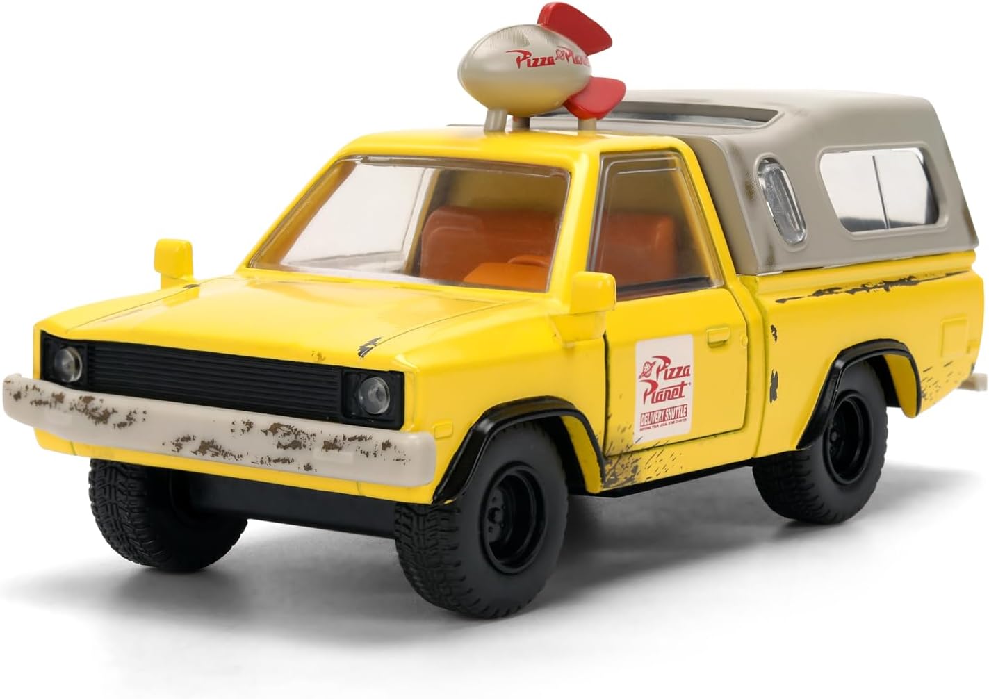 Jada Toys Pizza Planet Truck 1:32 amarilla con apertura de puertas