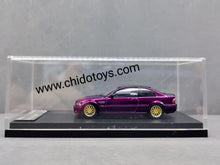 Cargar imagen en el visor de la galería, Auto a escala marca Stance Hunters, modelo E46 BMW M3 Red Gold BBS
