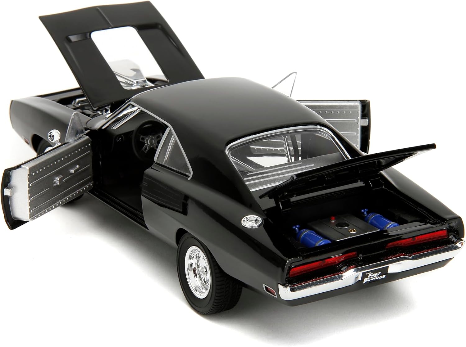 Jada TrueSpec Dodge Charger R/T 1970 Fast & Furious 1:24 con apertura total y faros abatibles