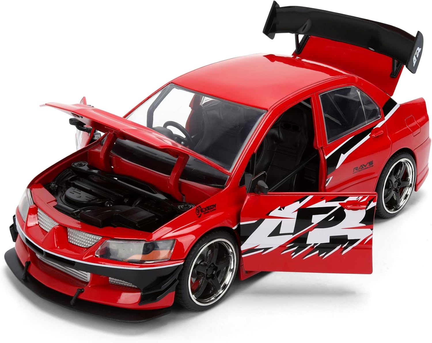 Jada Mitsubishi Lancer Evolution IX Fast & Furious 1:24 Rojo