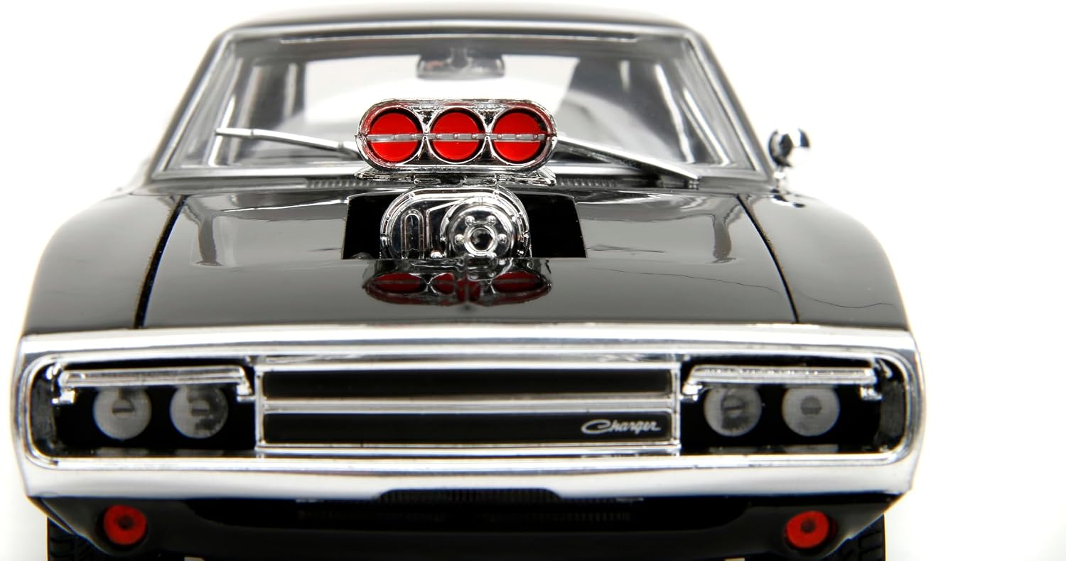 Jada TrueSpec Dodge Charger R/T 1970 Fast & Furious 1:24 con apertura total y faros abatibles