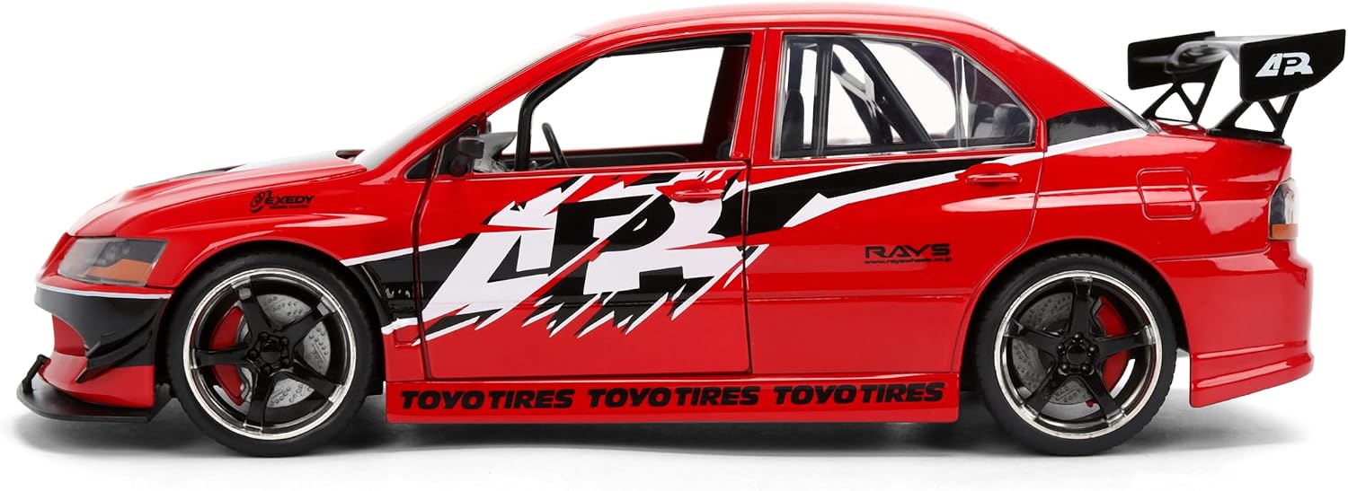 Jada Mitsubishi Lancer Evolution IX Fast & Furious 1:24 Rojo