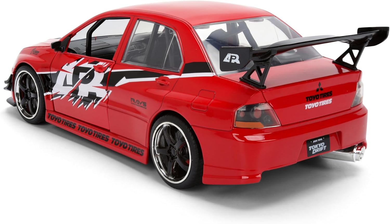 Jada Mitsubishi Lancer Evolution IX Fast & Furious 1:24 Rojo
