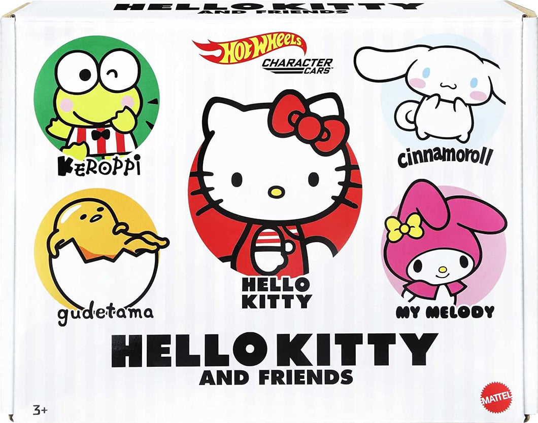SET Hot Wheels Character Cars, Hello Kitty and Friends