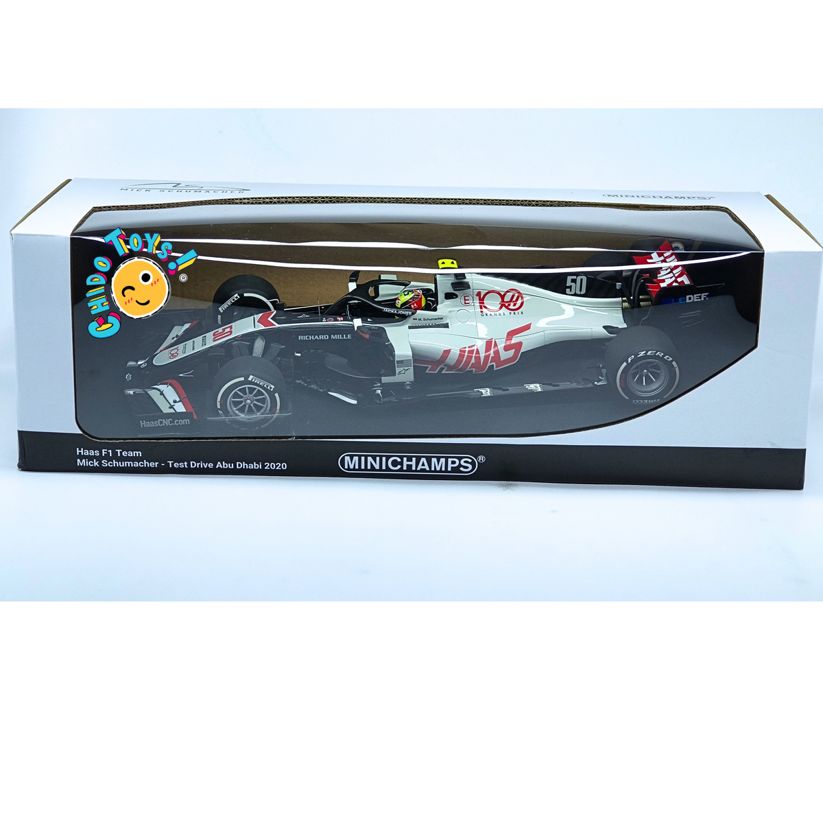 Minichamps Haas VF-20 Mick Schumacher 1:18 Test Abu Dhabi 2020