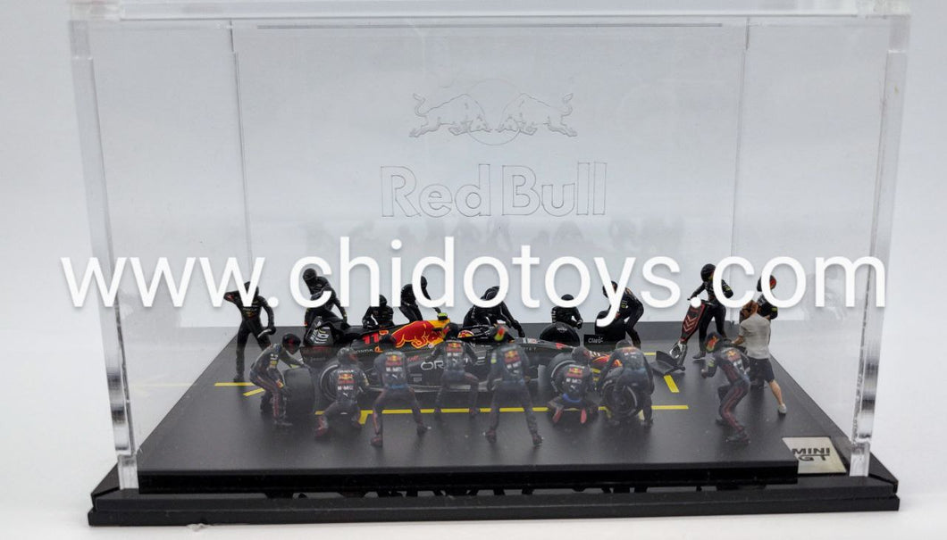 Vitrina o capelo de acrílico para el Pit Crew Set, Oracle Red Bull Racing