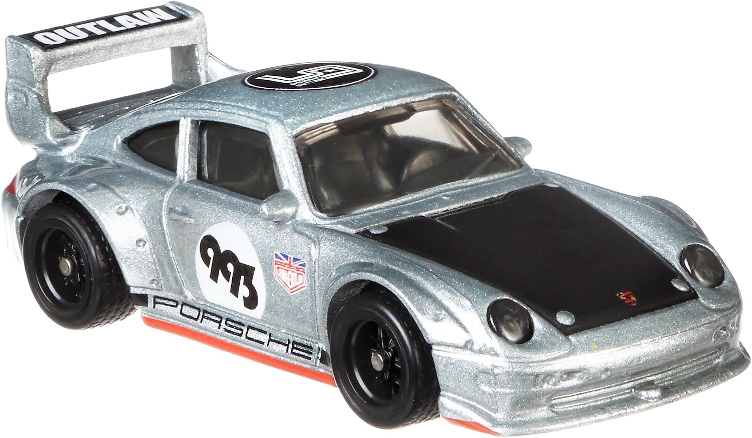 Hot Wheels Porsche 993 GT2 Euro Speed 1:64 plata Metal/Metal con Real Riders