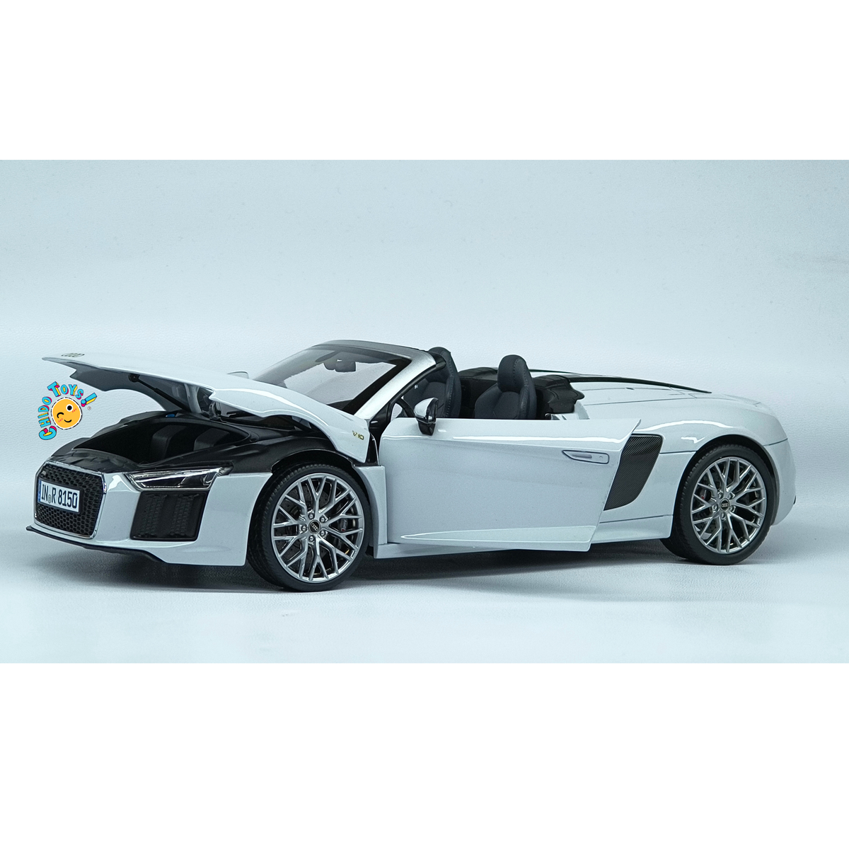 Audi R8 Spyder V10 2016 iScale 1:18 Suzuka Grey Dealer Edition