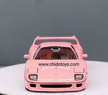 Cargar imagen en el visor de la galería, Auto a escala marca PGM, Modelo F40 Pink Versión Luxury
