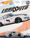 Hot Wheels Porsche 993 GT2 1:64 plata con cofre negro, construcción Metal/Metal, Real Riders y gran alerón trasero.