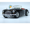 Revell MGA 1600 Roadster 1:18 negro con interior rojo, cofre abatible, llantas de goma y edición limitada a 1,000 piezas.