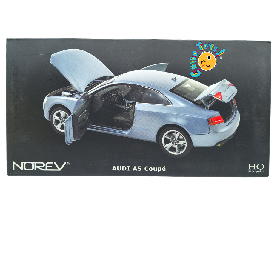 Norev Audi A5 Coupé 2007 1:18 Monza Silver con apertura total