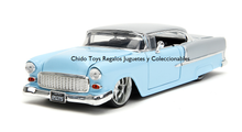 Cargar imagen en el visor de la galería, Auto a escala marca Jada, Modelo Chevrolet Bel Air 1955
